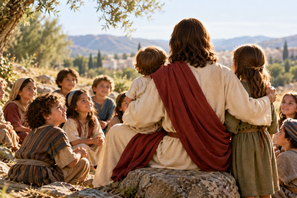 gathered beneath the olive tree