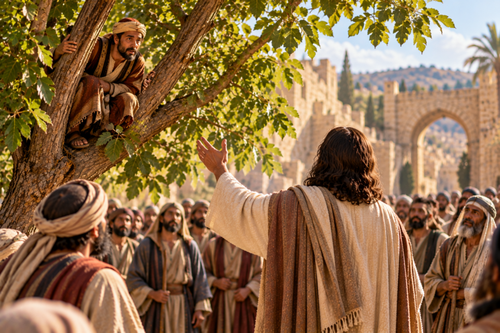 jesus calls zacchaeus from the tree