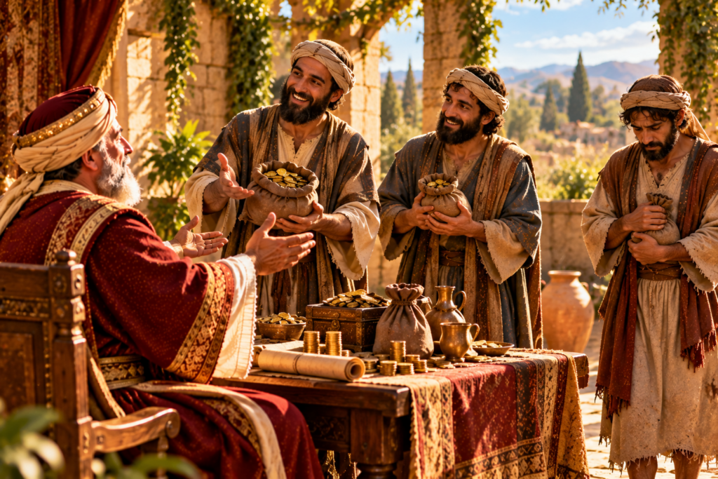 parable of the talents in golden light